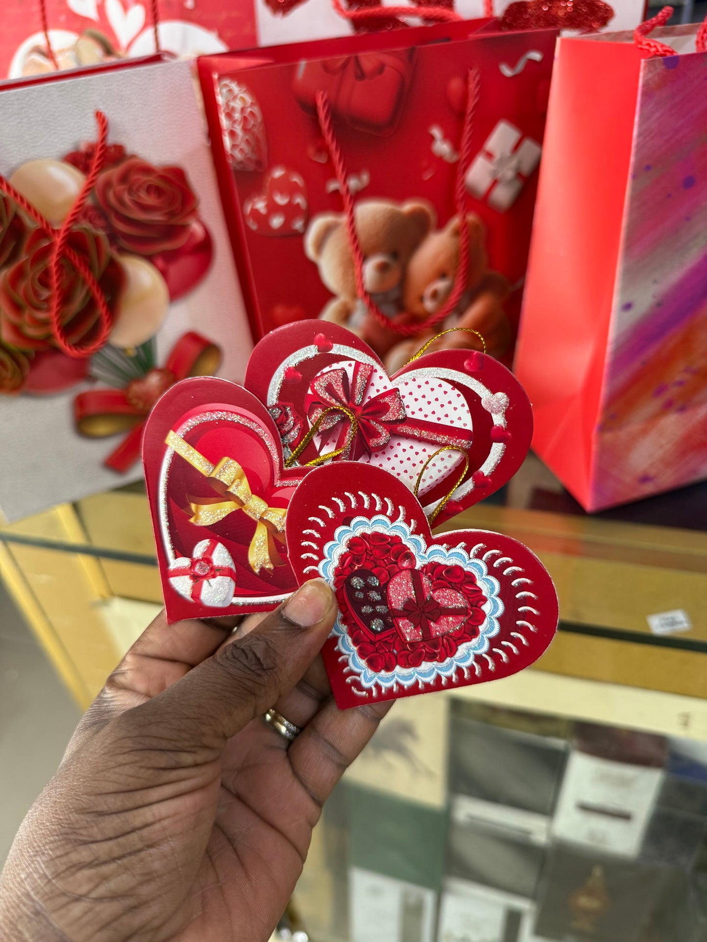 Fancy paper bag and card