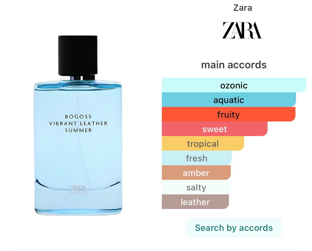 ZARA BOGOSS VIBRANT LEATHER SUMMER EDP 100ML