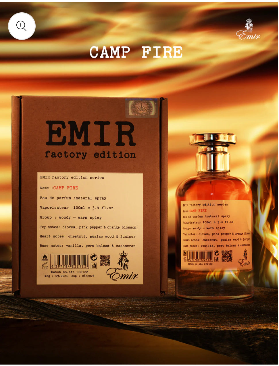 Emir camp fire edp 100ml unisex