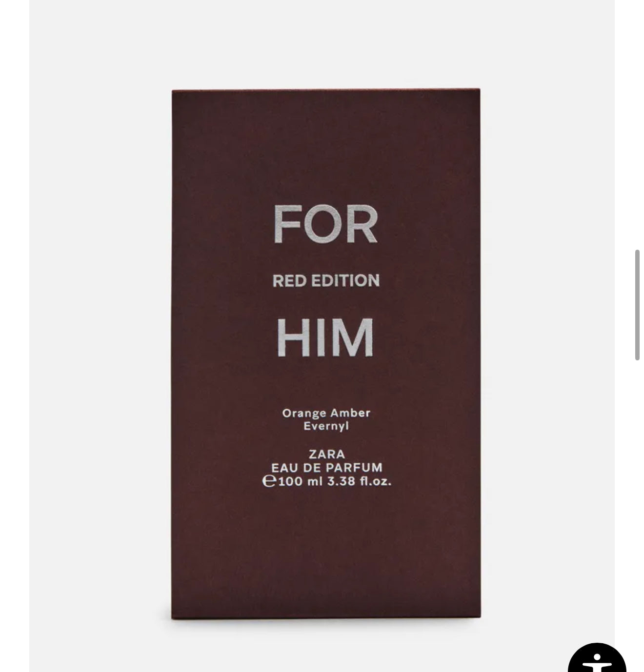 Zara for him red edition edp 100ml for men