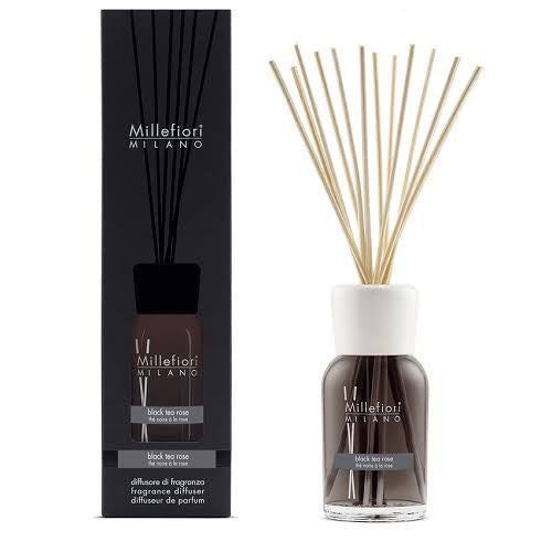 Millefiori black tea rose 500ml starter pack diffuser