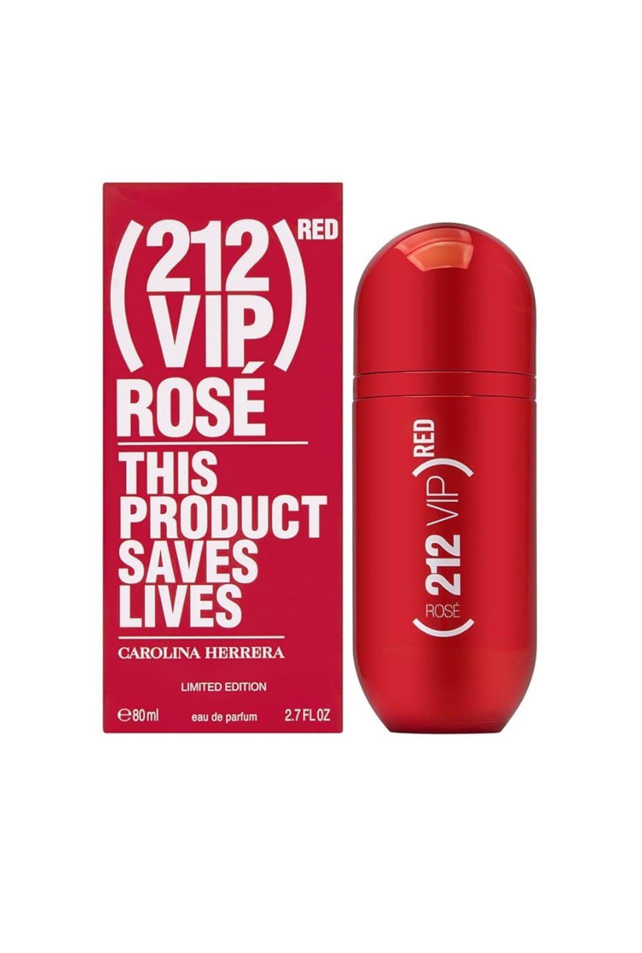 Carolina Herrera 212 vip rose 🌹 red EDP 80ml for women
