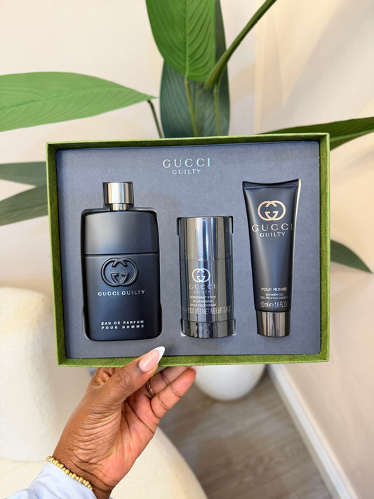 Gucci guilty black giftset for men