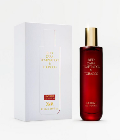 red temptation and tobacco Zara Red temptation and tobacco extrait de parfum 50ml red temptation and tobacco Zara Red temptation and tobacco extrait de parfum 50ml