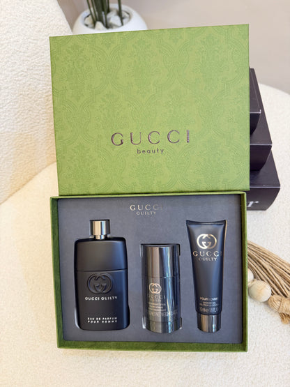 Gucci guilty black giftset for men