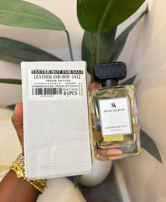 Swiss Arabian leather and oud Tester