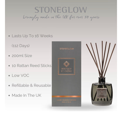 Stoneglow whisky et chene diffuser