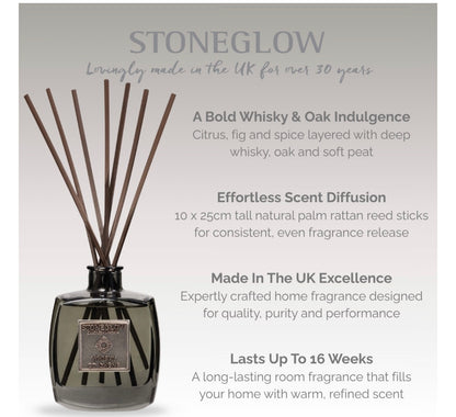 Stoneglow whisky et chene diffuser