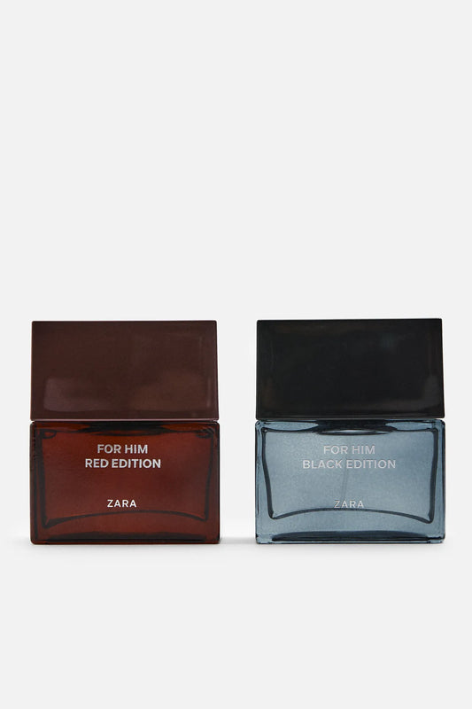 Zara for him black and red edition giftset