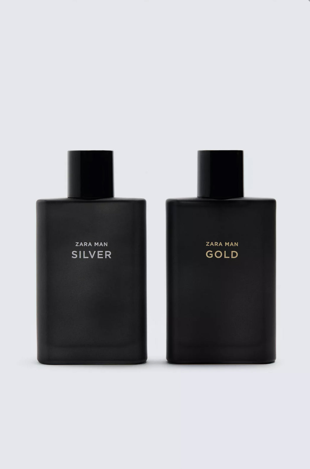 Zara Man Silver and Gold EDP 90ml each