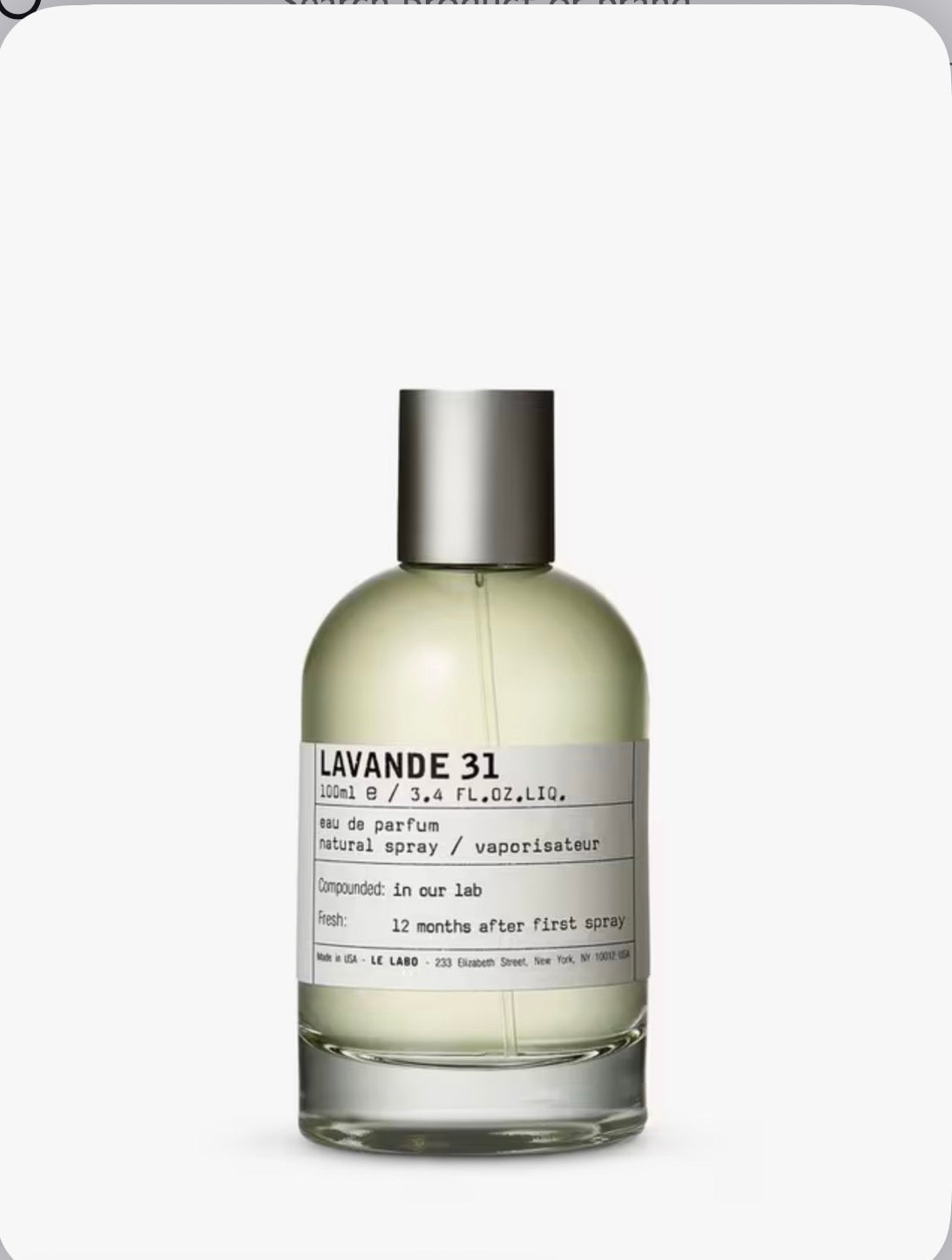 Le Labo Lavande 31 Eau de Parfum 100ml