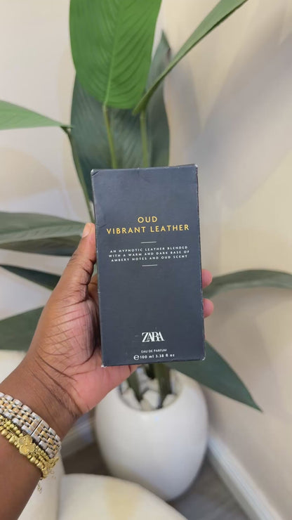 Zara vibrant leather oud EDP 100ml for men