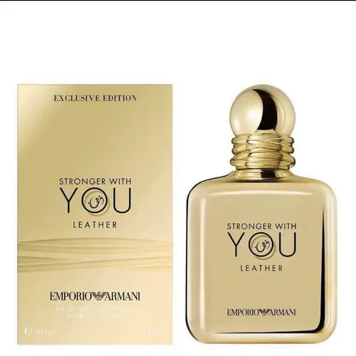 Emporio Armani stronger with you leather EDP 100ml for men